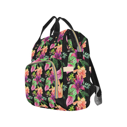 Amaryllis Pattern Print Design AL09 Diaper Bag Backpack