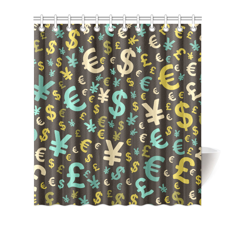 Money Pattern Print Design 01 Shower Curtain