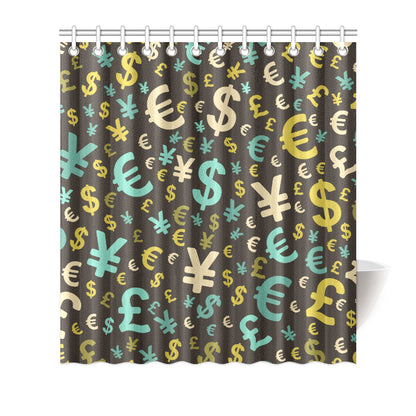 Money Pattern Print Design 01 Shower Curtain