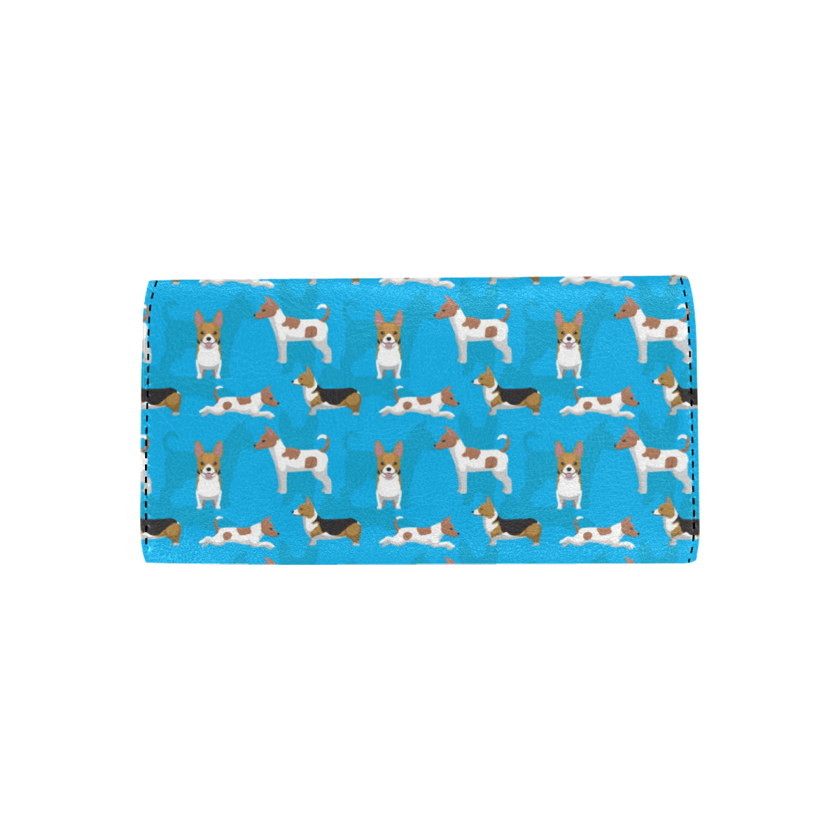 Cardigan Welsh Corgis Pattern Print Design 01 Women's Trifold Wallet