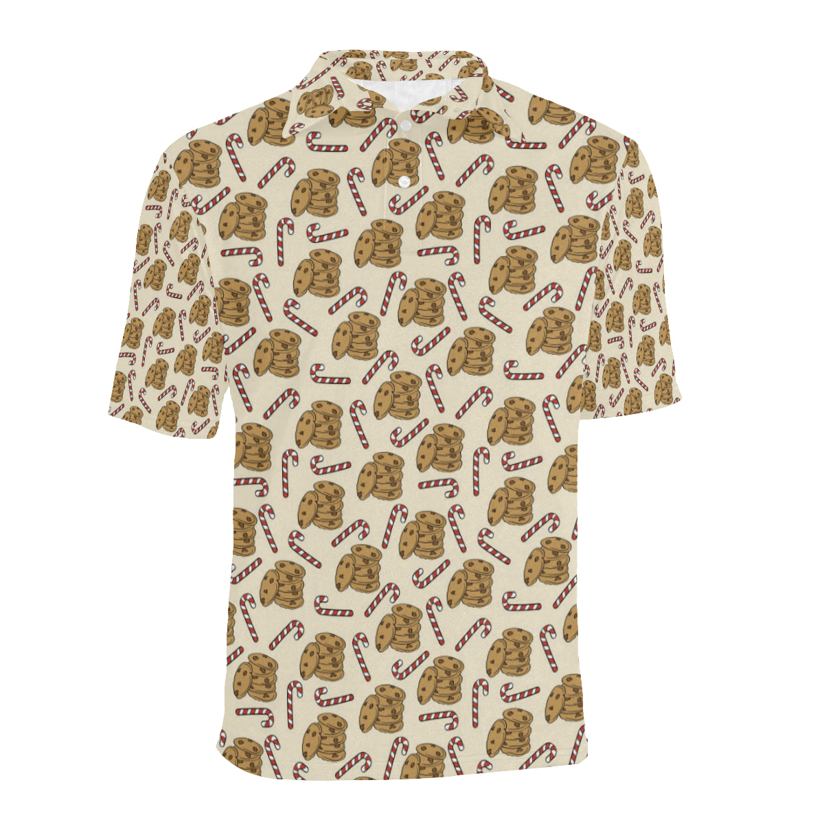Cookie Pattern Print Design 04 Men Polo Shirt