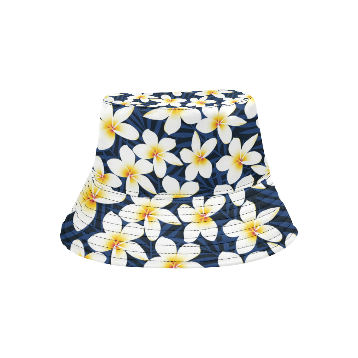 Plumeria Pattern Print Design PM026 Unisex Bucket Hat