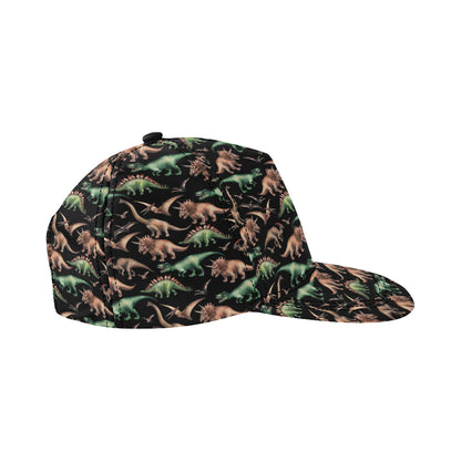 Dinosaur Print Pattern Snapback Cap