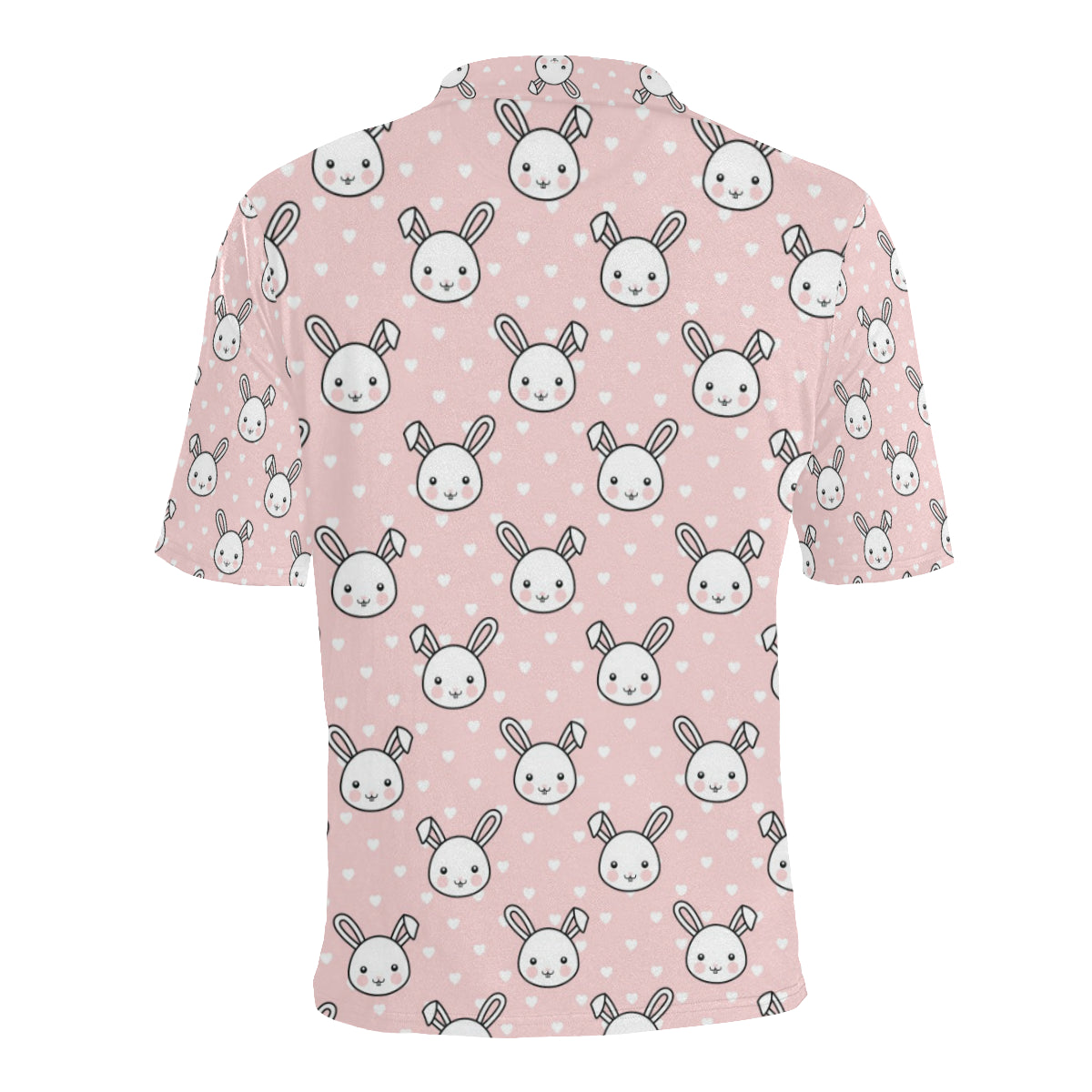 Rabbit Pattern Print Design RB02 Men Polo Shirt