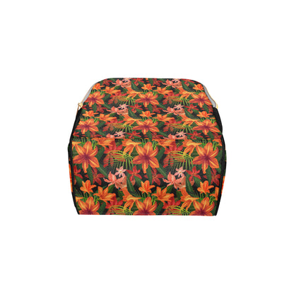 Amaryllis Pattern Print Design AL05 Diaper Bag Backpack