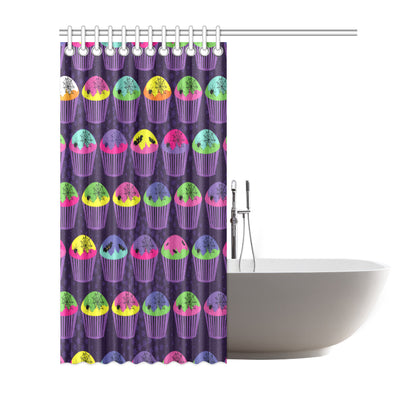 CupCake Halloween Shower Curtain
