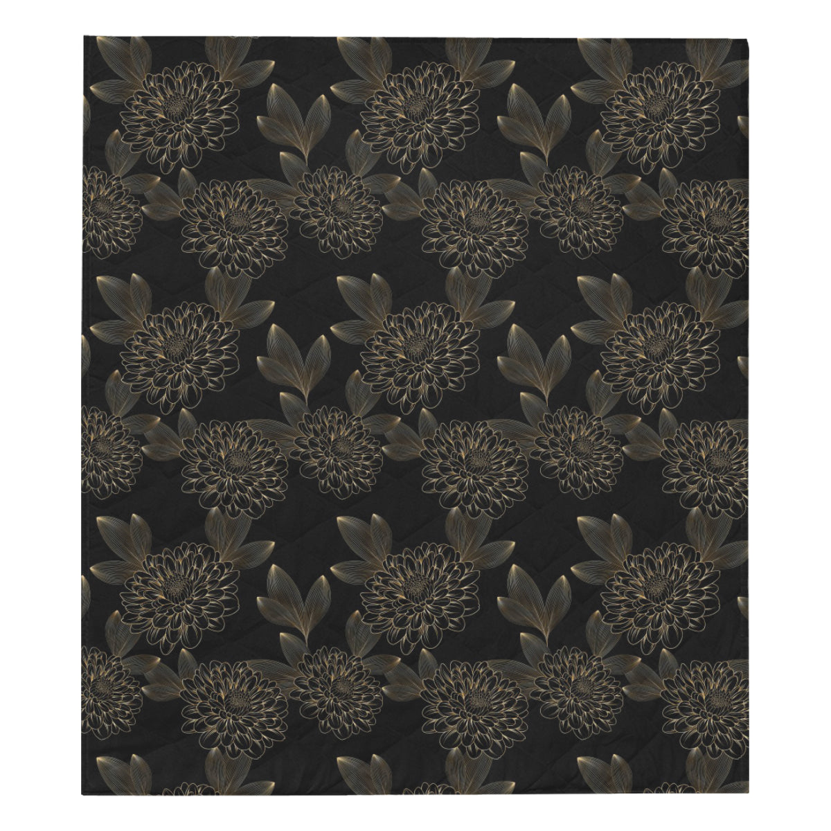 Dahlia Pattern Print Design DH04 Premium Quilt