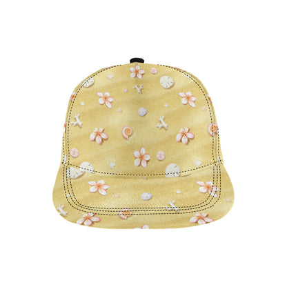 Beach Theme Print Snapback Cap