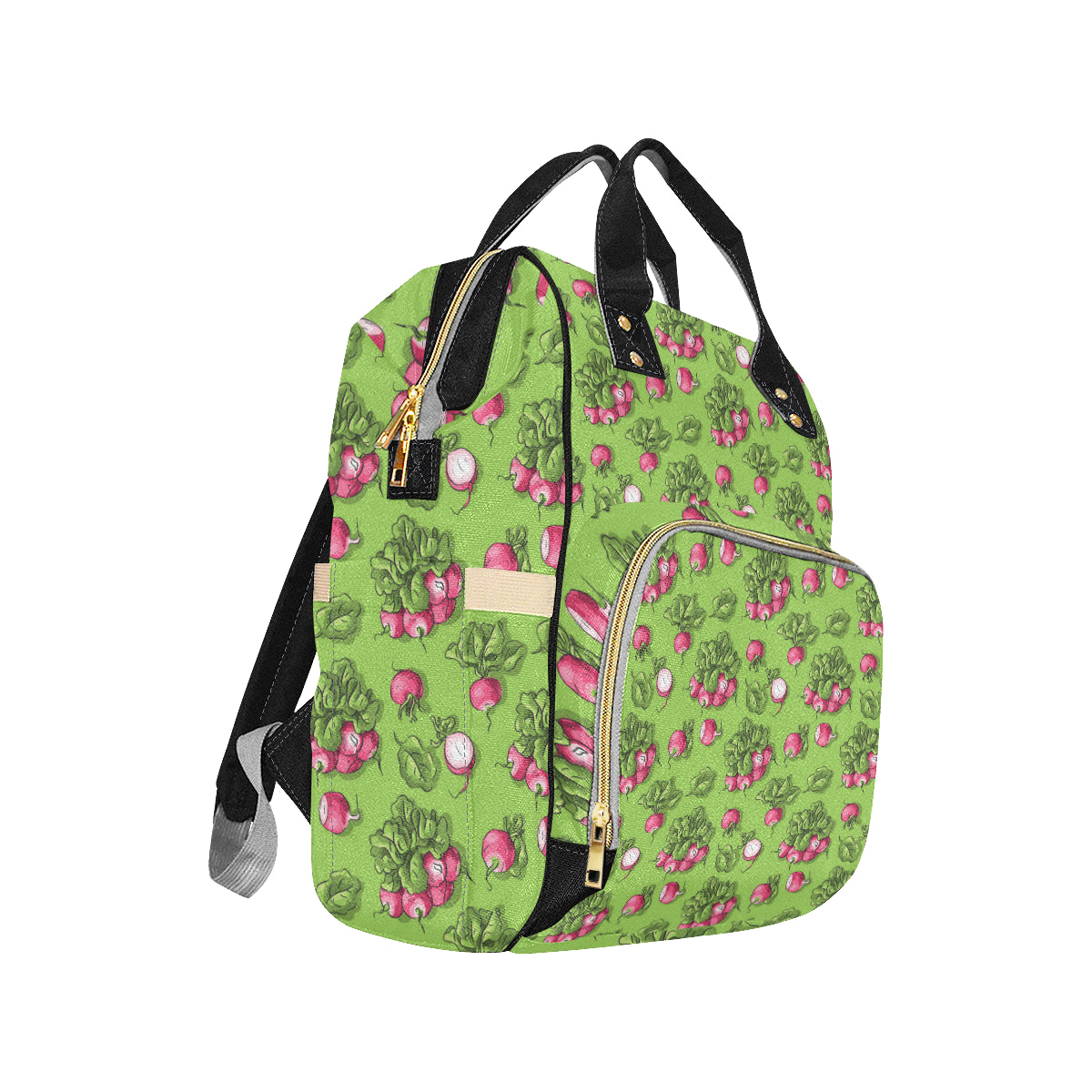 Radish Pattern Print Design A05 Diaper Bag Backpack