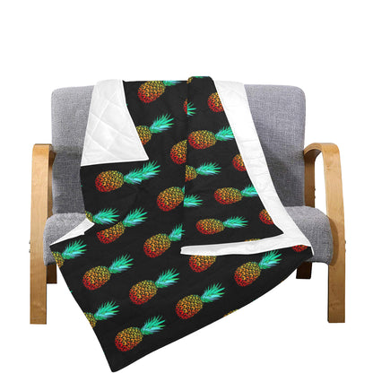 Pineapple Pattern Print Design A05 Premium Quilt