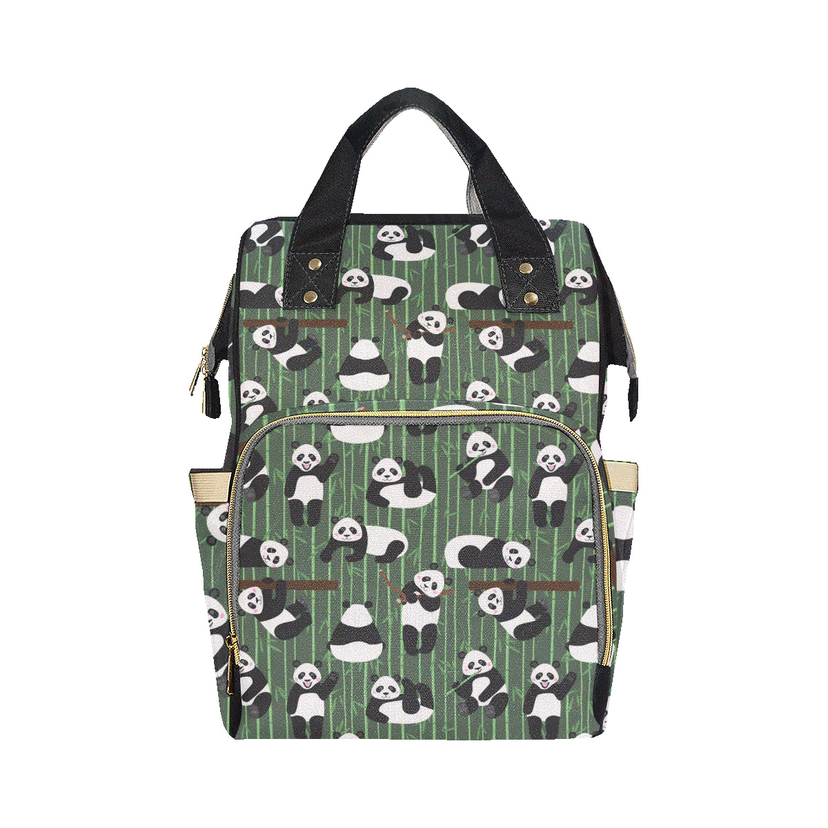 Panda Pattern Print Design A04 Diaper Bag Backpack