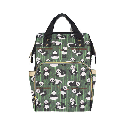Panda Pattern Print Design A04 Diaper Bag Backpack