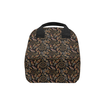Dream catcher embroidered style Insulated Lunch Bag