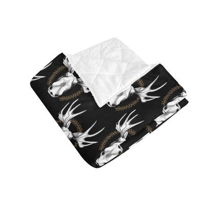 Moose Pattern Print Design 02 Premium Quilt