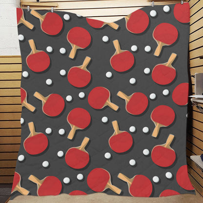 Ping Pong Pattern Print Design A05 Premium Quilt