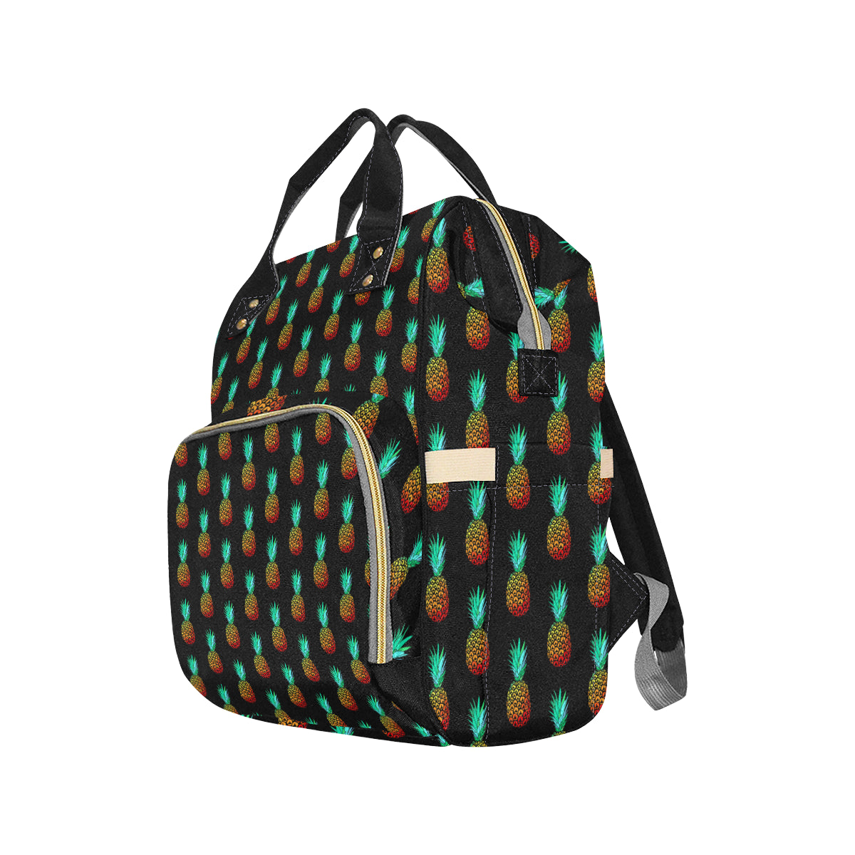 Pineapple Pattern Print Design A05 Diaper Bag Backpack