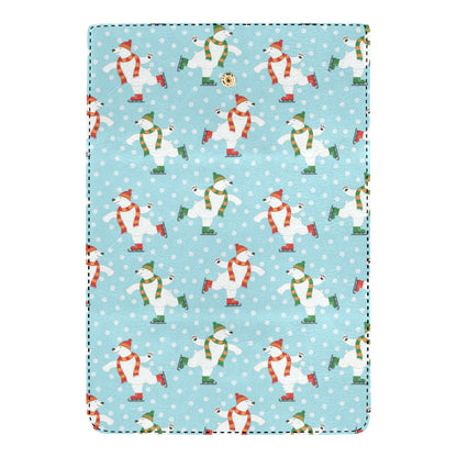 Polar Bear Pattern Print Design PB07 Women's Trifold Wallet