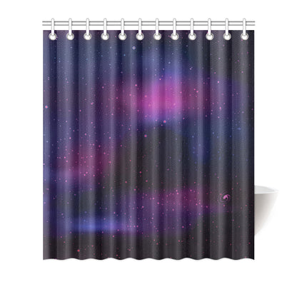 Night sky Pattern Print Design A04 Shower Curtain