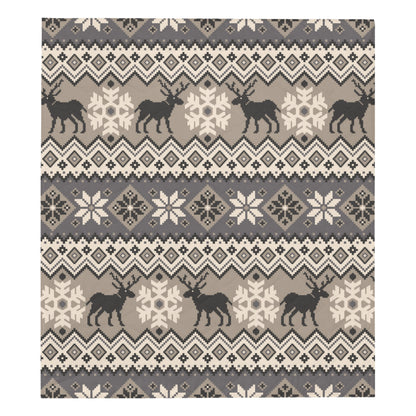 Nordic Pattern Print Design A01 Premium Quilt
