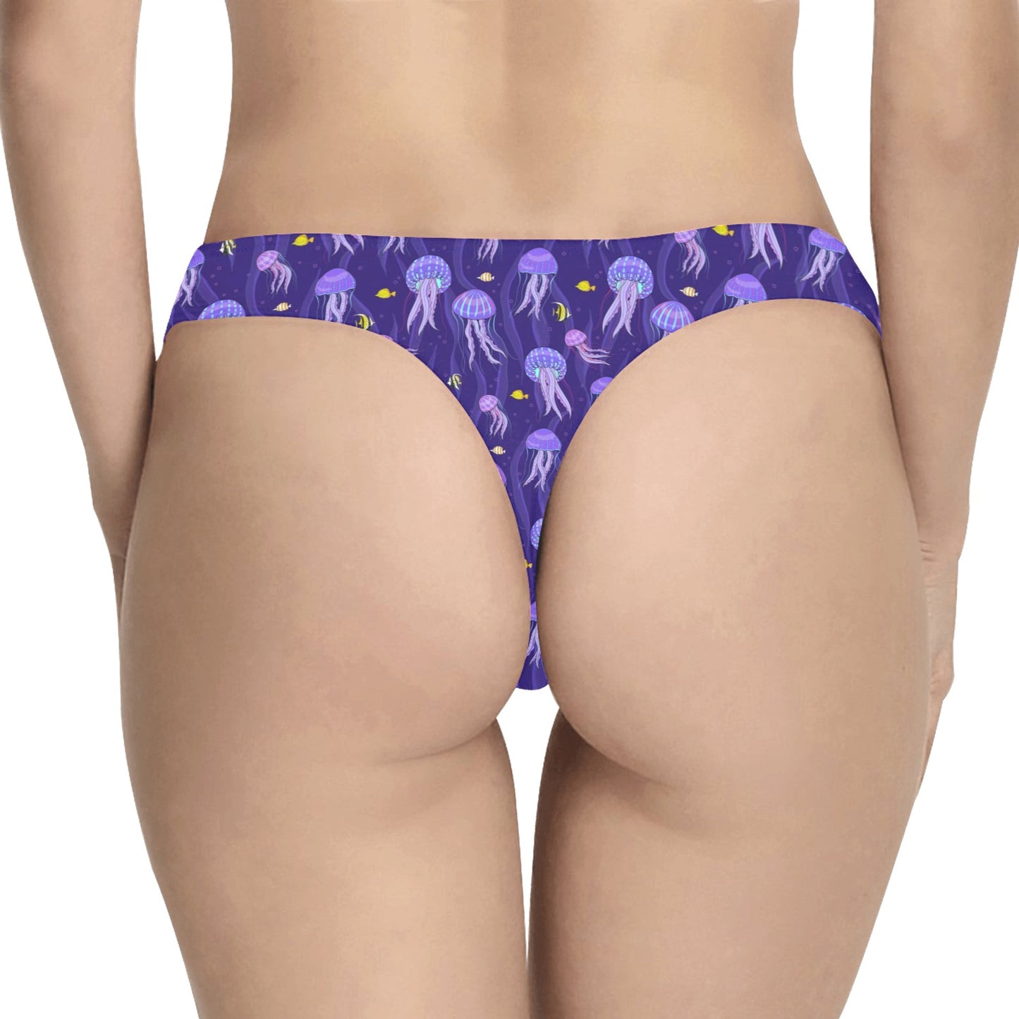 Jellyfish Style Print Women's Thongs