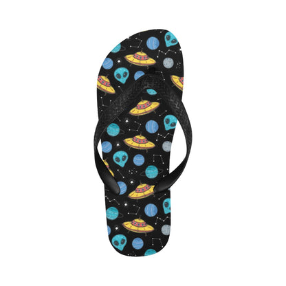 UFO Alien Print Design LKS306 Flip Flops