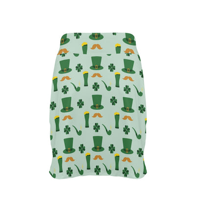 St Patricks Day Print Design LKS304 17" Golf & Pickleball Skort with Pockets