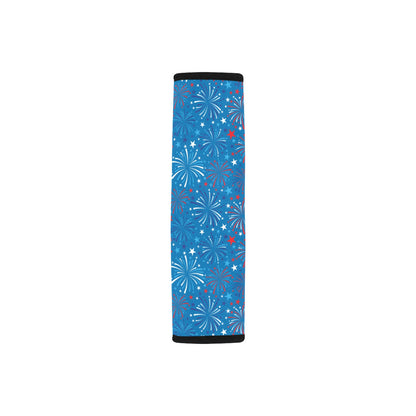 Firework Celebration Print Design LKS304 Car Seat Belt Cover