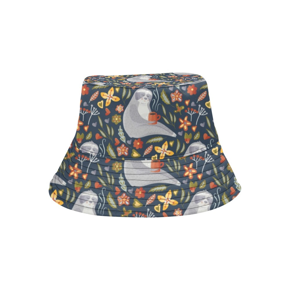 Sloth Print Design LKS303 Unisex Bucket Hat