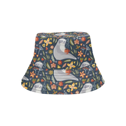 Sloth Print Design LKS303 Unisex Bucket Hat
