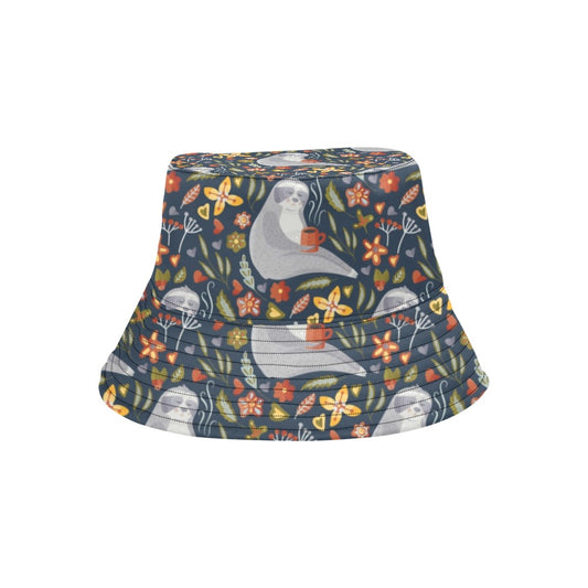 Sloth Print Design LKS303 Unisex Bucket Hat