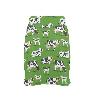 Cow Happy Print Pattern 17" Golf & Pickleball Skort with Pockets