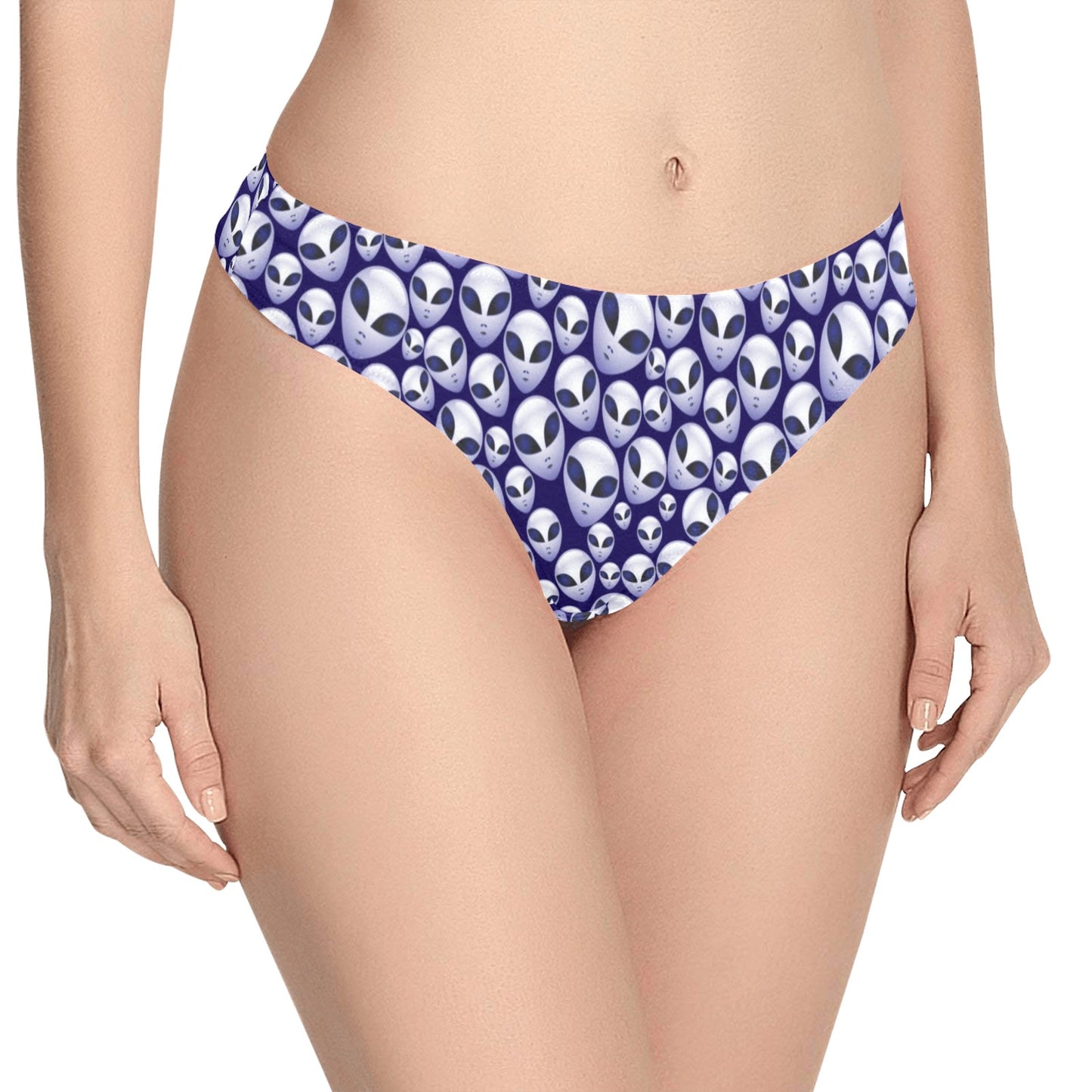 Alien Head Extraterrestrial Women's Thongs