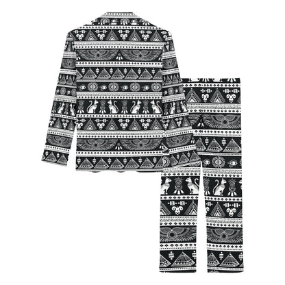 Tribal Pattern Print Design LKS305 Women's Long Pajama Set