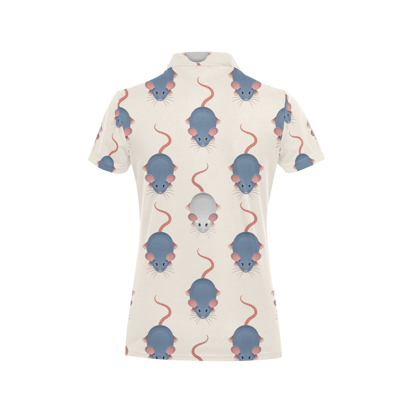 Rat Pattern Print Design 03 Women's Polo Shirt