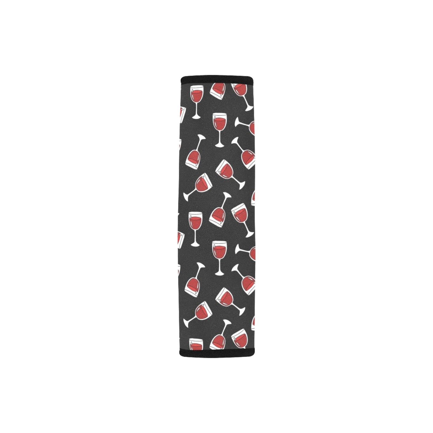 Wine Glass Print Design LKS303 Car Seat Belt Cover