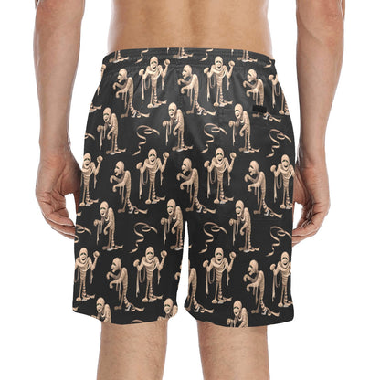 Mummy Print Design LKS302 Men's Swim Trunks Beach Shorts