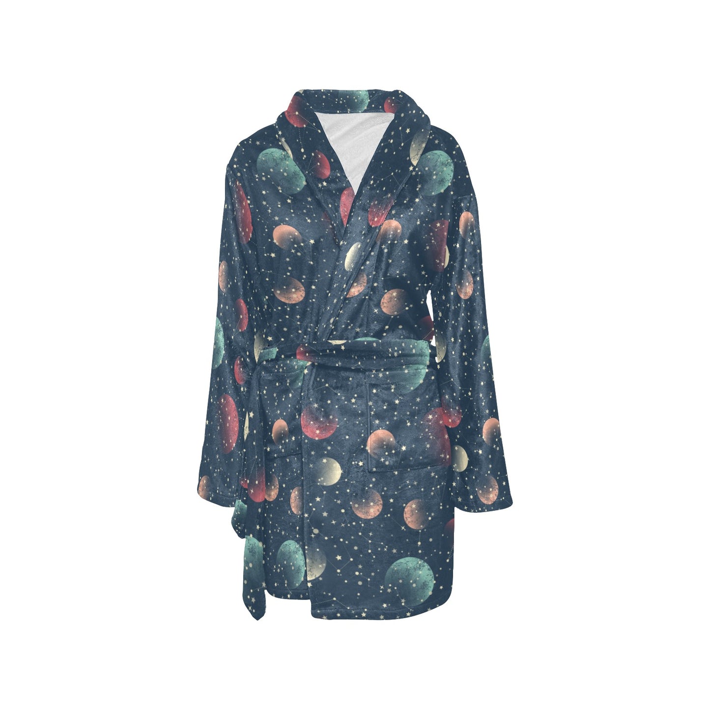 Cosmic Pattern Print Design 04 Women's Fleece Robe