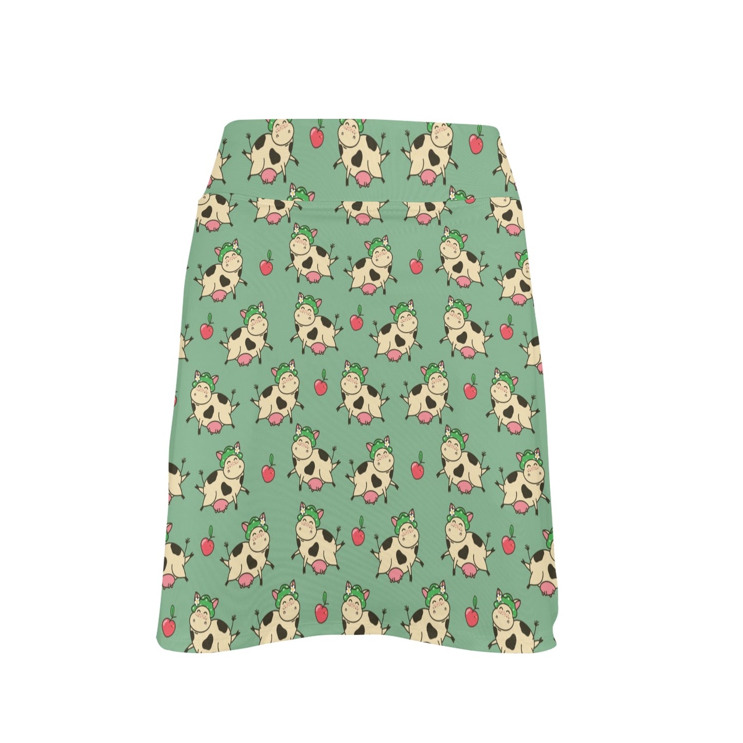 Cattle Print Design LKS402 17" Golf & Pickleball Skort with Pockets