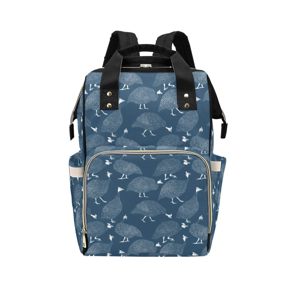 Guinea Fowl Print Design LKS401 Diaper Bag Backpack