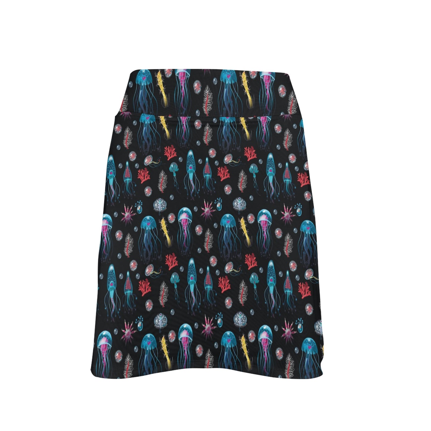 Jellyfish Underwater Print 17" Golf & Pickleball Skort with Pockets