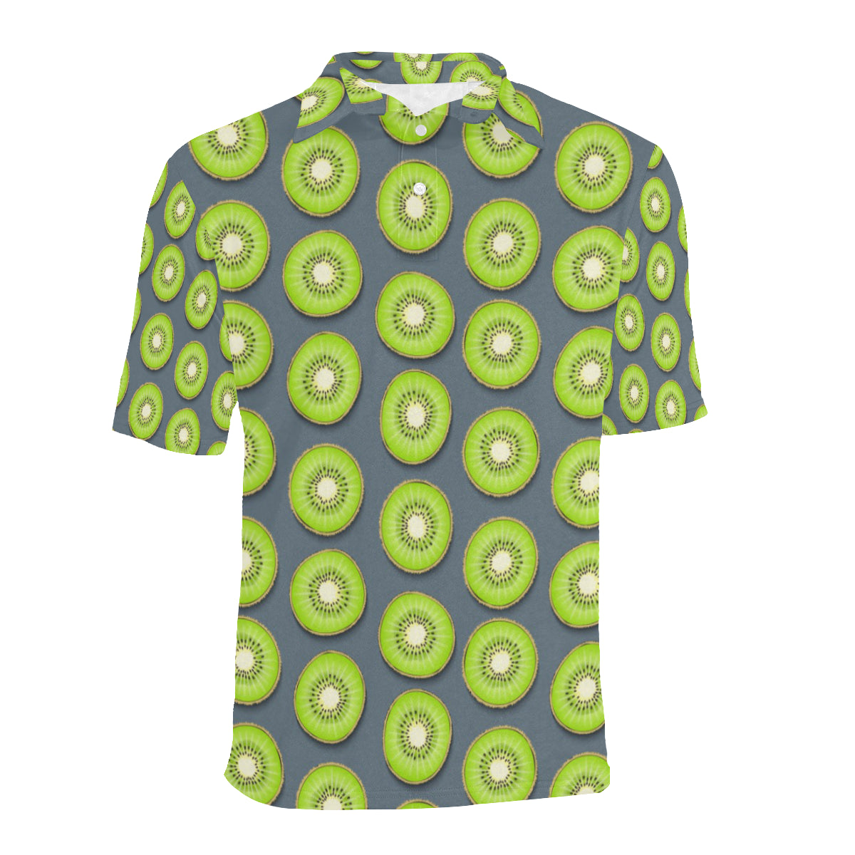 Kiwi Pattern Print Design KW06 Men Polo Shirt