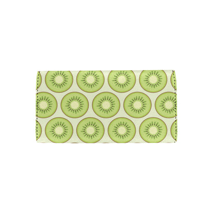 Kiwi Pattern Print Design KW02 Women's Trifold Wallet