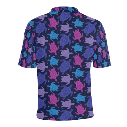 Sea Turtle Print Design LKS309 Men Polo Shirt