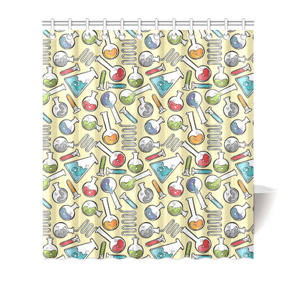 Chemical Pattern Print Design 04 Shower Curtain