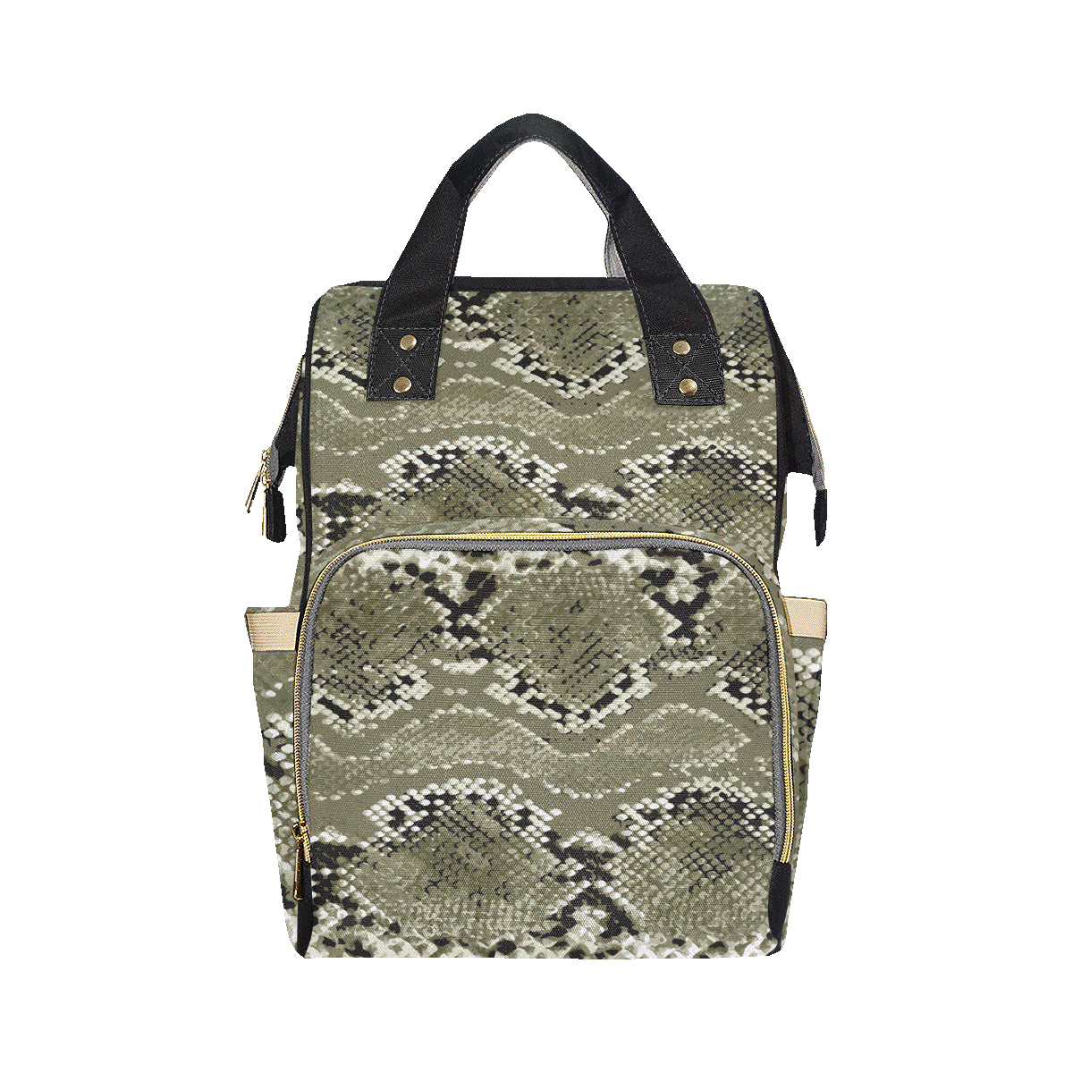 Python Pattern Print Design A04 Diaper Bag Backpack