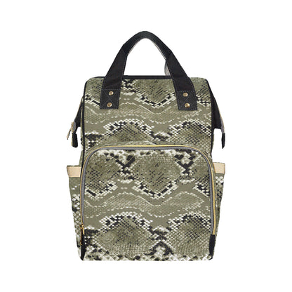 Python Pattern Print Design A04 Diaper Bag Backpack