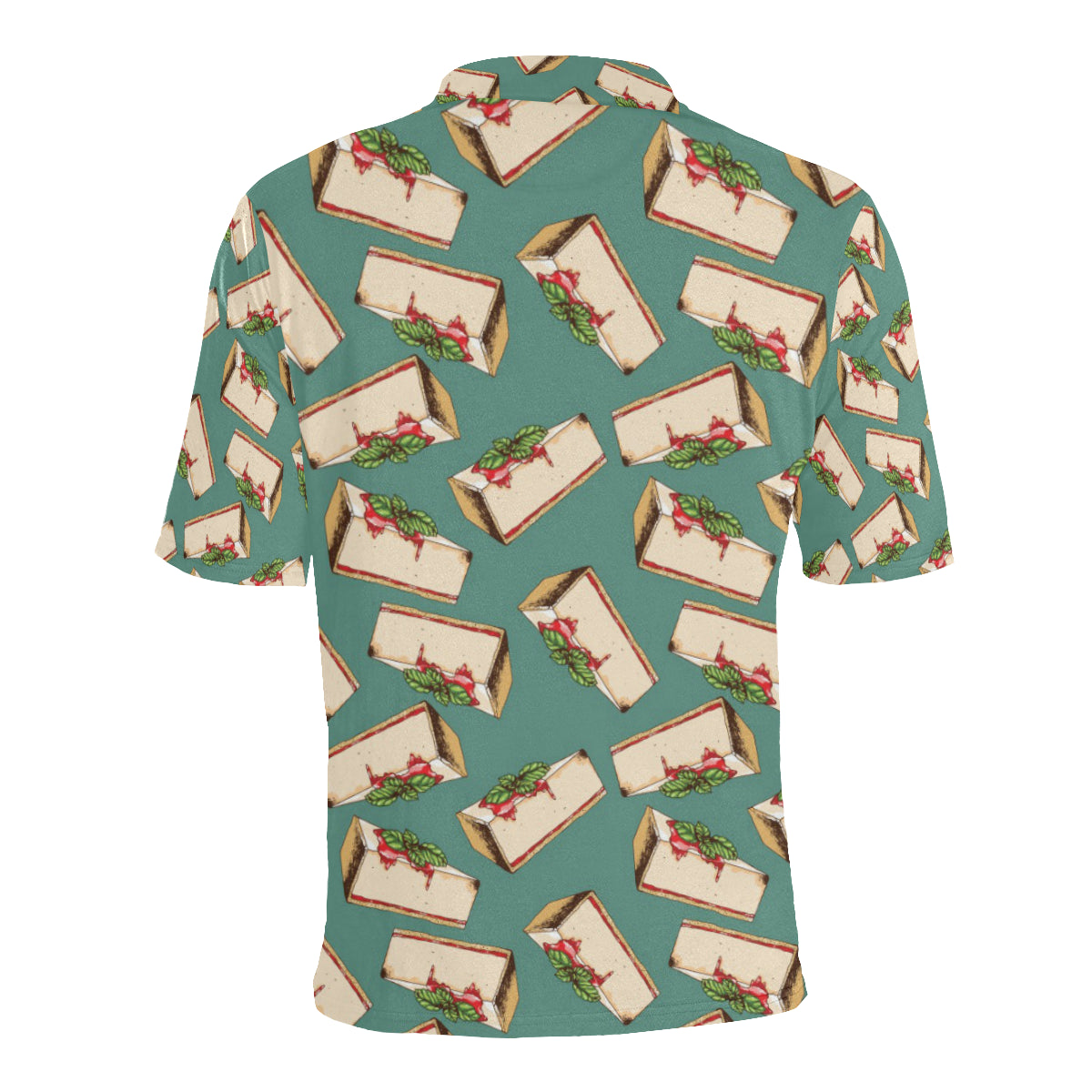 Cheesecake Pattern Print Design CK02 Men Polo Shirt