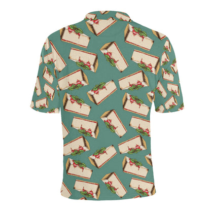 Cheesecake Pattern Print Design CK02 Men Polo Shirt