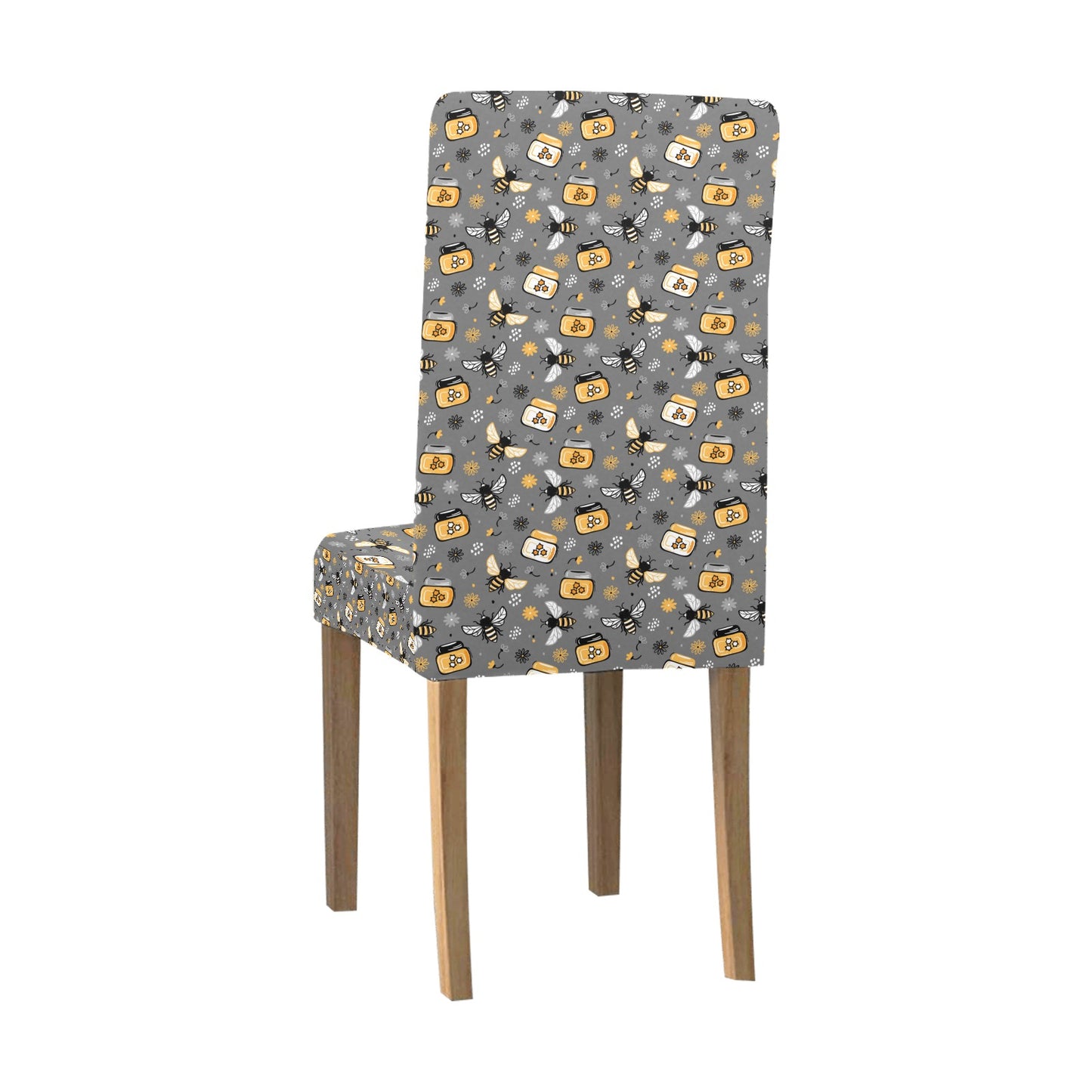 Honey Bee Print Design LKS301 Dining Chair Slipcover