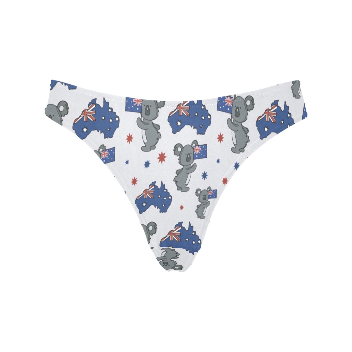 Koala Australia Day Themed Design Women's Thongs